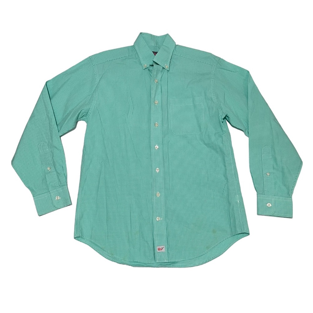 Vineyard Vines Mens Sz SMALL Seamont Gingham Classic Murray Shirt FLAW